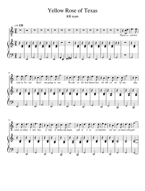 The yellow rose of texas - Misc Traditional