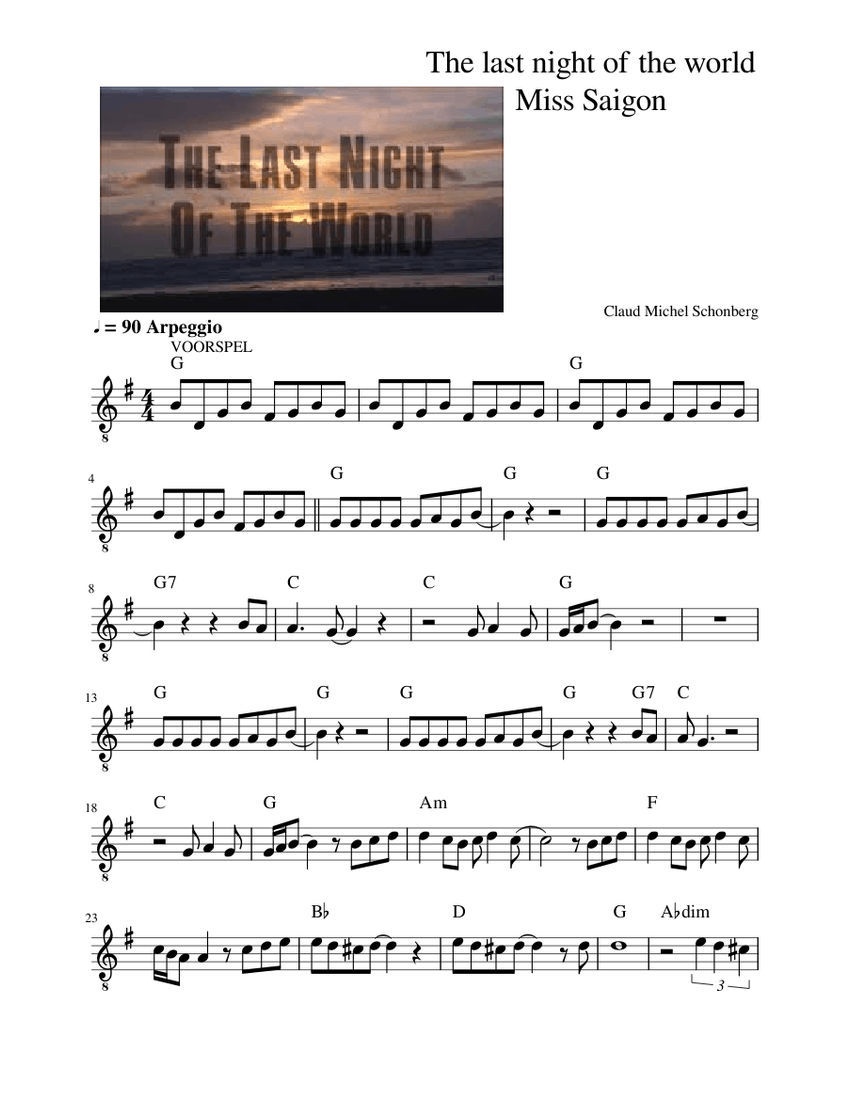 【半額】Miss Saigon オーケストラ楽譜 約600ページ Sun and Moon – Miss Saigon Sheet Music for Piano, Soprano