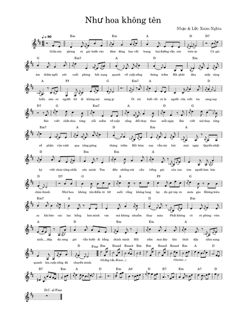 Như hoa không tên – Xuân Nghĩa
