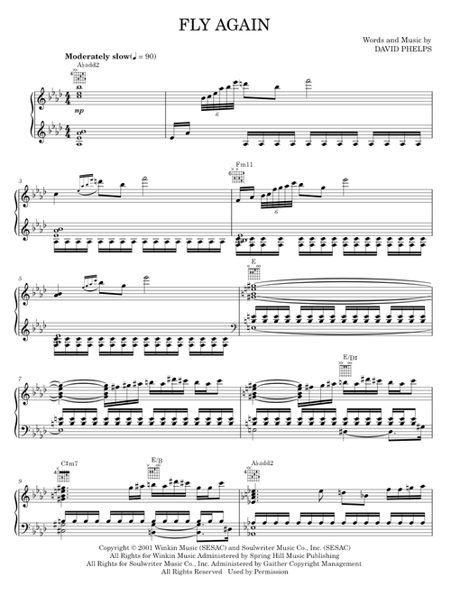Fly Again - David Phelps (Piano-Vocal-Guitar)