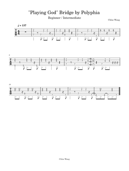 Playing God – Polyphia "Playing God" Bridge by Polyphia