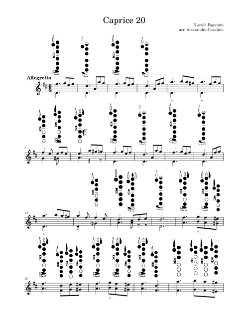 24 Caprices for Solo Violin, Op.1 (N° 20) – Niccolò Paganini