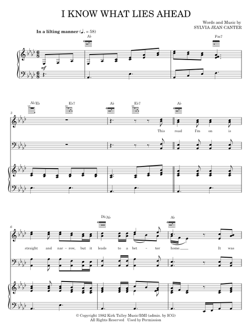 I know what lies ahead - The Oak Ridge Boys (Piano-Vocal-Guitar)