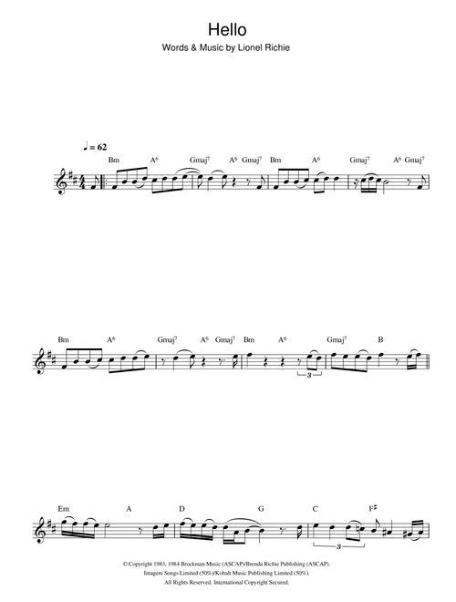 Hello - Lionel Richie (Flute Solo)
