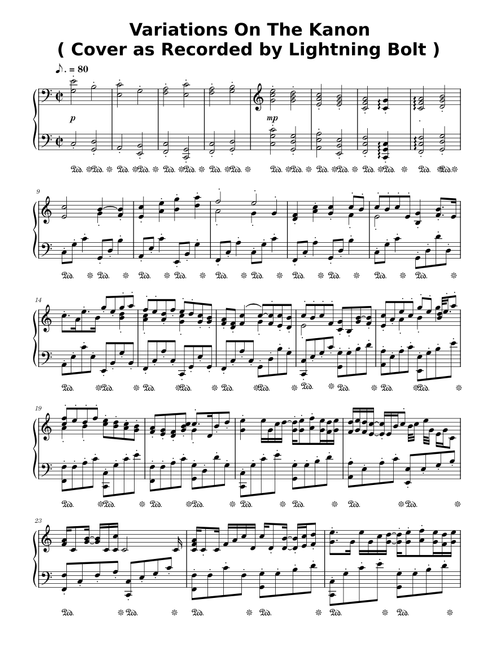 Variations On The Kanon (Cover)