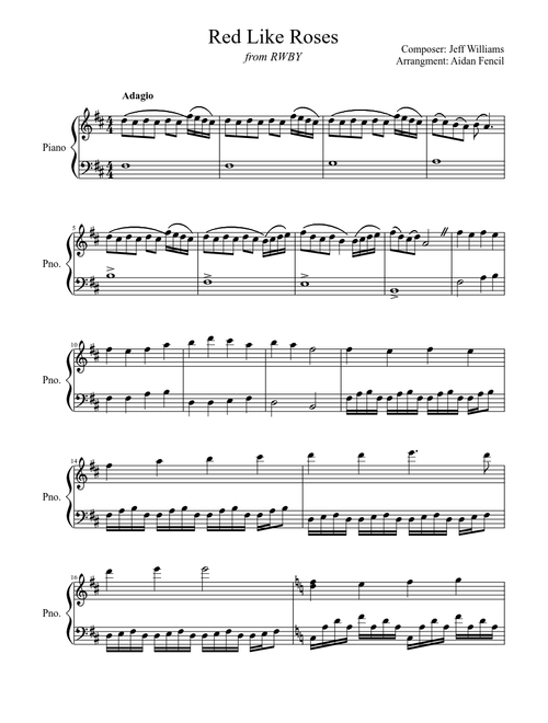 "Red Like Roses" from RWBY