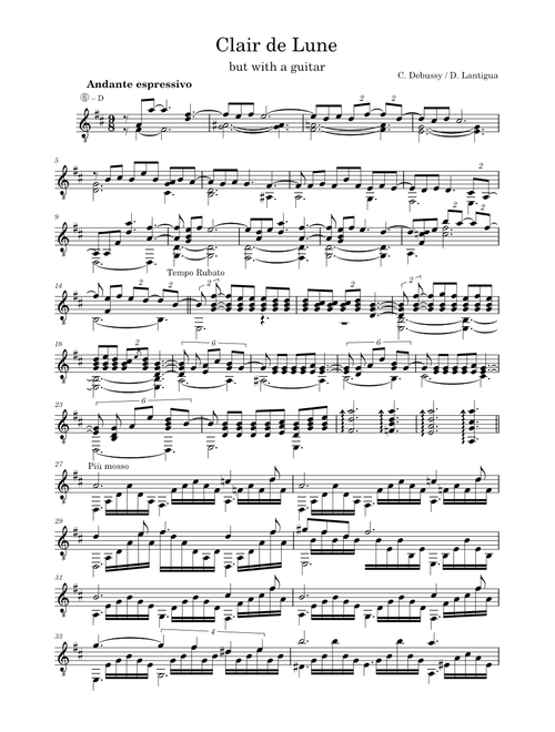 Clair de lune – Claude Debussy Clair de Lune