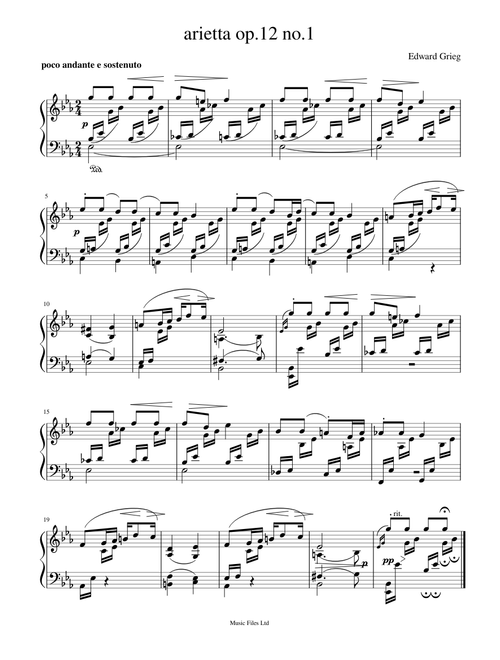 Arietta op 12 no 1