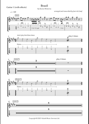 Brazil - Declan McKenna Sheet Music and Tab for Vocals, Guitar, Bass ...