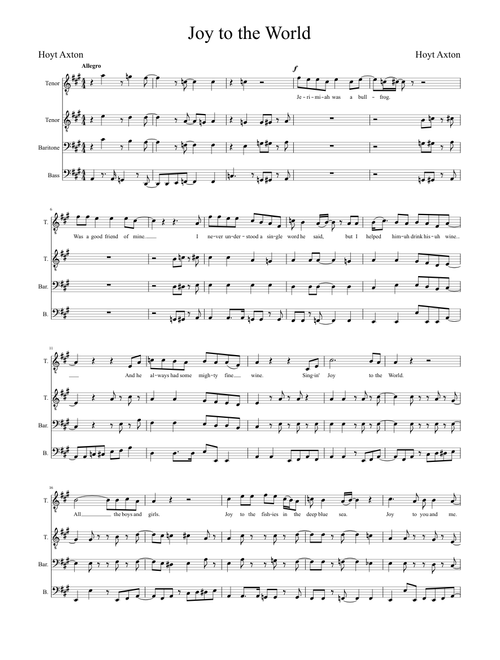 Joy to the World - Male A Cappella