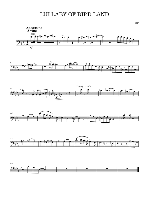 Lullaby of birdland – Ella Fitzgerald