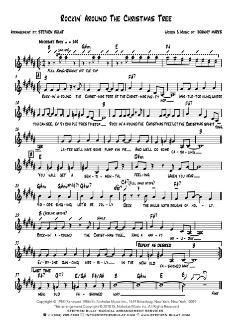 Rockin' Around The Christmas Tree (Arr. Stephen Bulat) - Toby Keith (Large Ensemble)