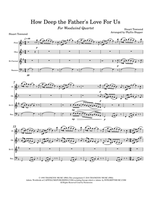 How Deep The Father's Love For Us (Arr. Phyllis Hopper) - Phillips Craig & Dean (Woodwind Ensemble)