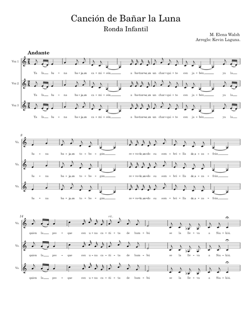 Canción de bañar la luna – María Elena Walsh
