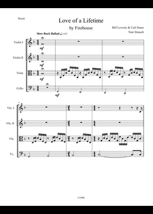 Play Official version of Love of a lifetime Sheet Music by