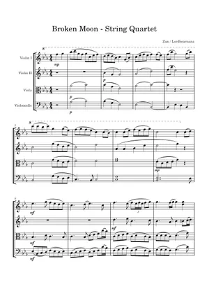 Broken Moon - Touhou 10.5 – U2 Akiyama Easy ver. Sheet music Broken Moon - Touhou 10.5 – U2 Akiyama Easy ver. Sheet music