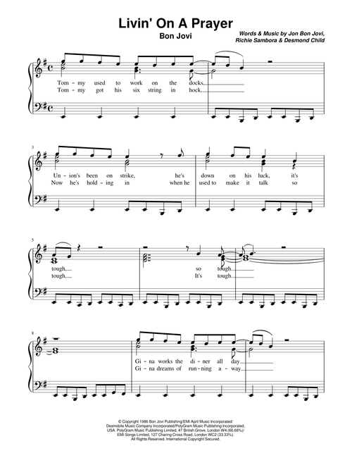 Livin' On A Prayer - Bon Jovi