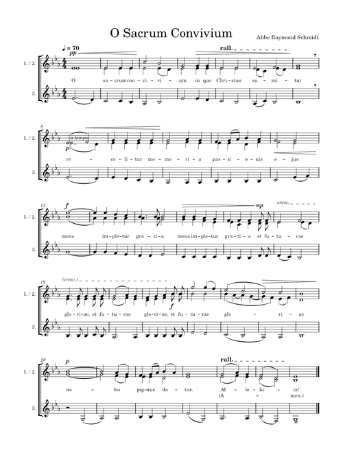 O Sacrum Convivium SSA