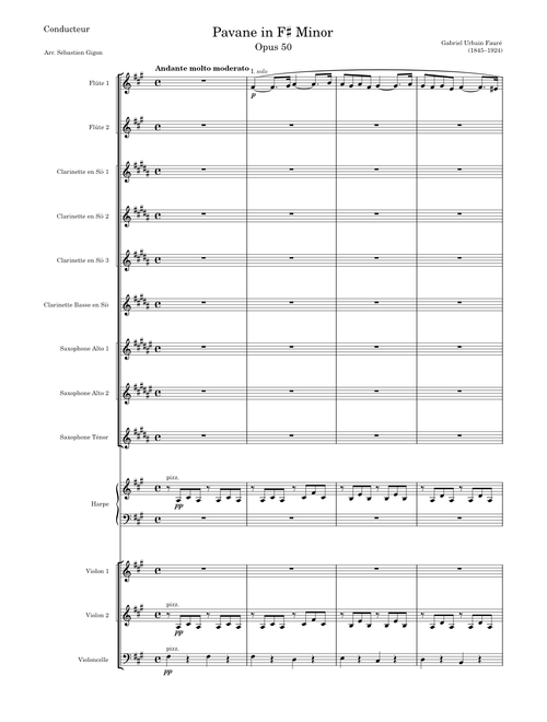 Pavane, Op.50 – Gabriel Fauré - Concert de fin d'année 2021 - Club musique ACO Angers