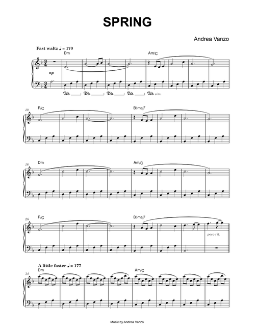 Spring - Andrea Vanzo (Piano)