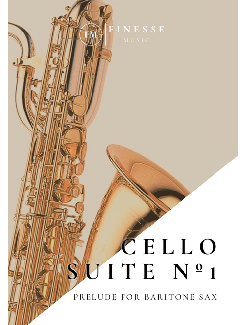Title Cello Suite No. 1 (Prelude) For Solo Baritone Sax with low A key (Arr. Ivan de Andrade) - J. S. Bach (Baritone Sax Solo)