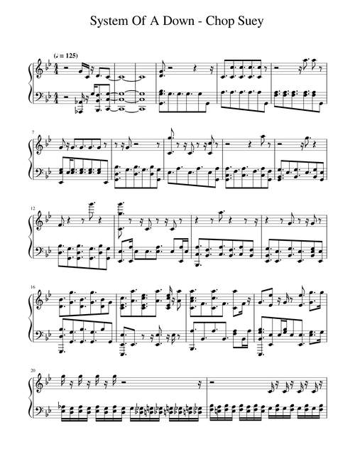 System Of A Down - Chop Suey