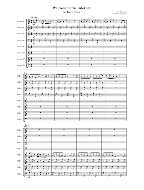 Welcome to the Internet - Bo Burnham, for Horn Choir