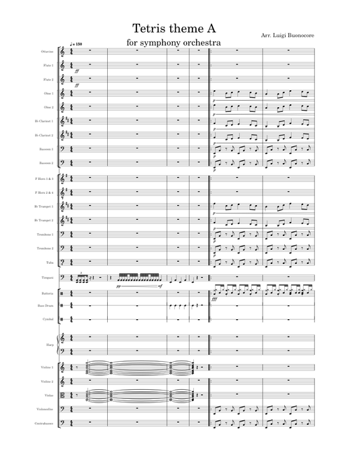 Tetris theme a gameboy – Misc Computer Games for symphony orchestra