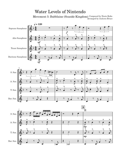 Bubblaine – Naoto Kubo Sax Quartet