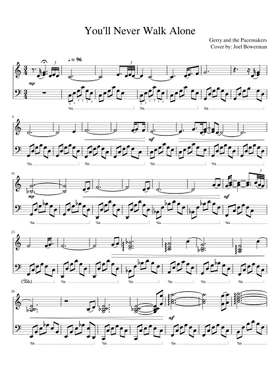 Free You Ll Never Walk Alone By Gerry The Pacemakers Sheet Music Download Pdf Or Print On Musescore Com