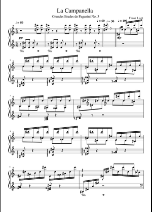 La campanella – Franz Liszt - Easy - Level 2 Sheet Music for Piano