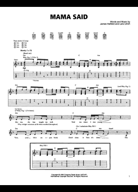 バンドスコア　メタリカ　ロード　LOAD MAMA SAID RONNIE 楽譜 バンドスコア メタリカ ロード LOAD MAMA SAID RONNIE 楽譜 2025