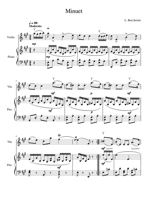 Minuet boccherini – Luigi Boccherini Minuet_-boccherini