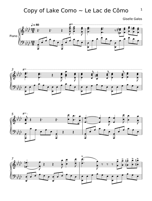 Le lac de Côme, Op.24 - Giselle Galos