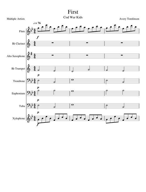 First, Cold War Kids. Band Arrangement