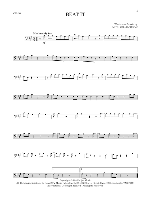 Beat It - Michael Jackson (Cello Solo)
