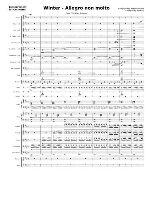 Vivaldi - Winter (1st Movement - Allegro Non Molto)