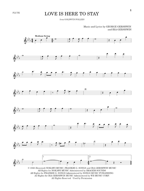 Love Is Here To Stay - George Gershwin, Ira Gershwin (Flute Solo)