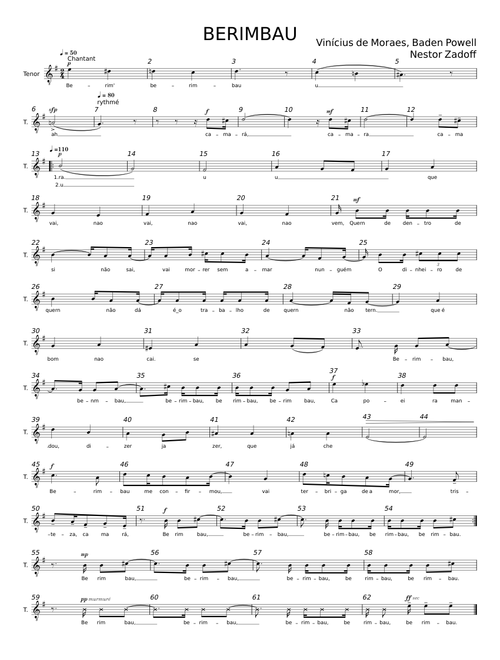 Berimbau - Baden Powell tenor