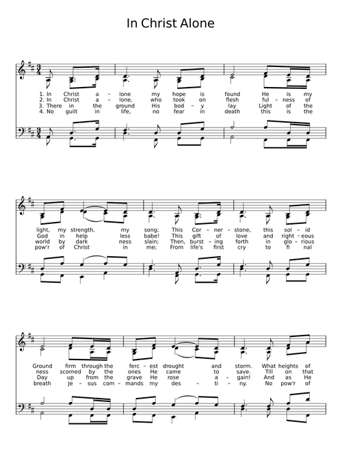 In Christ Alone - Stuart Townend
