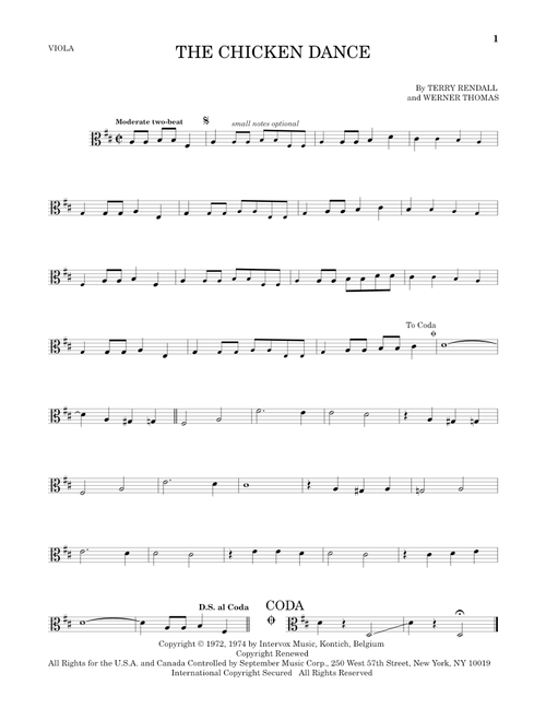 The Chicken Dance - Werner Thomas (Viola Solo)