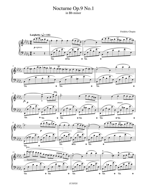 Nocturne Op.9 No.1 in Bb minor – Chopin
