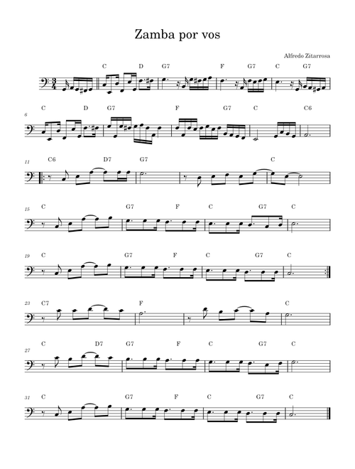 Zamba por Vos – Alfredo Zitarrosa