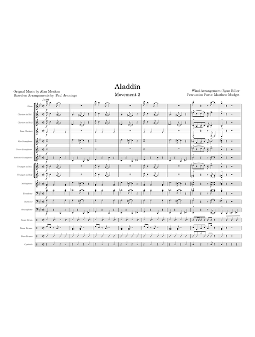 Aladdin – Alan Menken "Aladdin" Movement 2