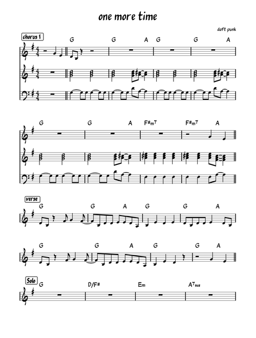 One more time – Daft Punk