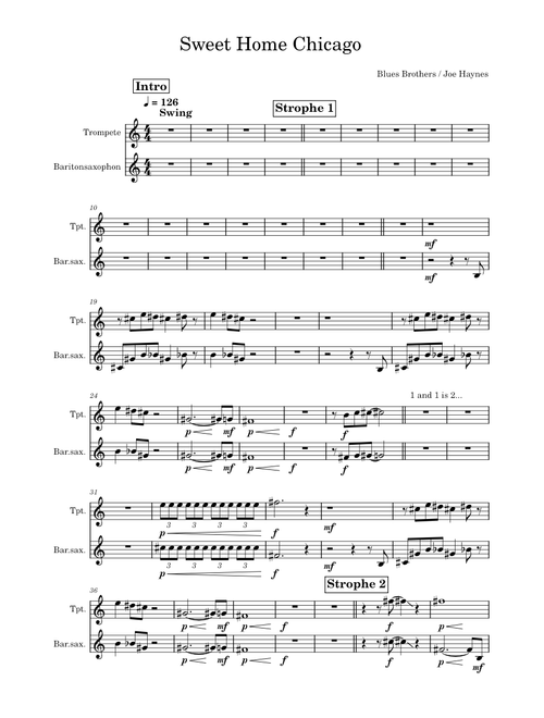 Sweet home chicago – The Blues Brothers