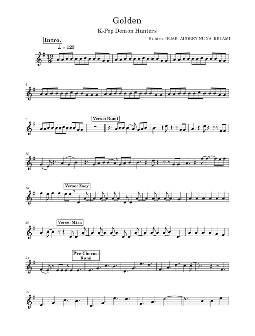 VIOLIN SOLO Golden - HUNTR/X