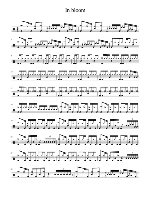 In bloom – Nirvana (arr. by Olena Bondarenko)