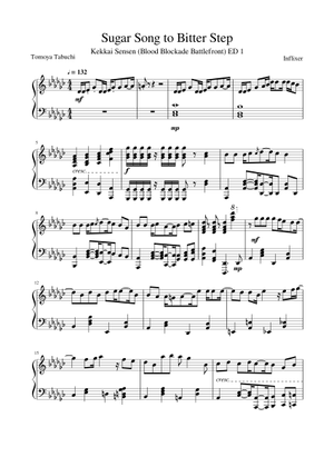 Sugar Song to Bitter Step Violin Sheet Music for Violin