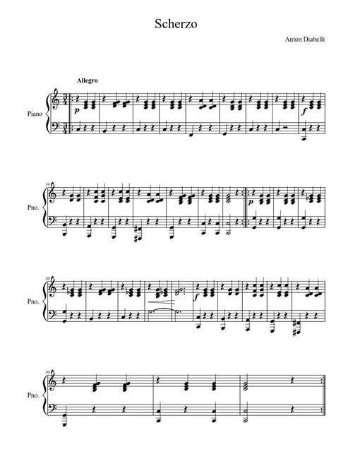 Scherzo - Anton Diabelli